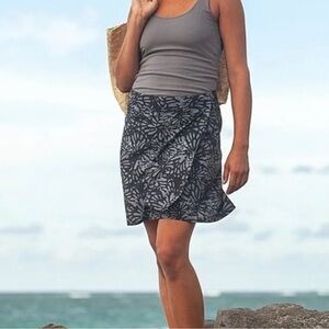 RipSkirt Hawaii Shibori Charcoal Wrap Skirt